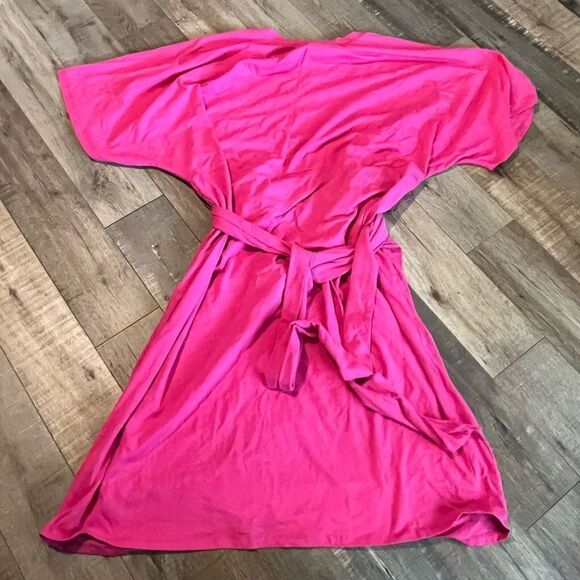 Eloquii Plus Size Pink Wrap Waist Dress size 22 - Picture 2 of 5